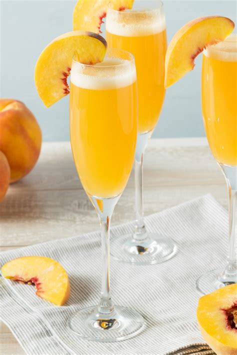 Peach Bellini Cocktail - Savored Sips