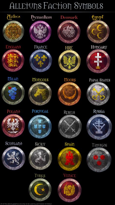 Medieval 2 Faction Symbols by AlLeTuN on DeviantArt