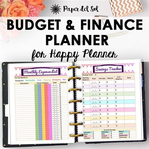 Happy Planner Budget Pages, Finance Printables, Happy Planner Budget, Printable Finance Inserts ...