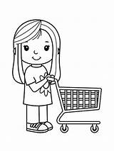 Shopping Cart Coloring Pages  Home sketch template
