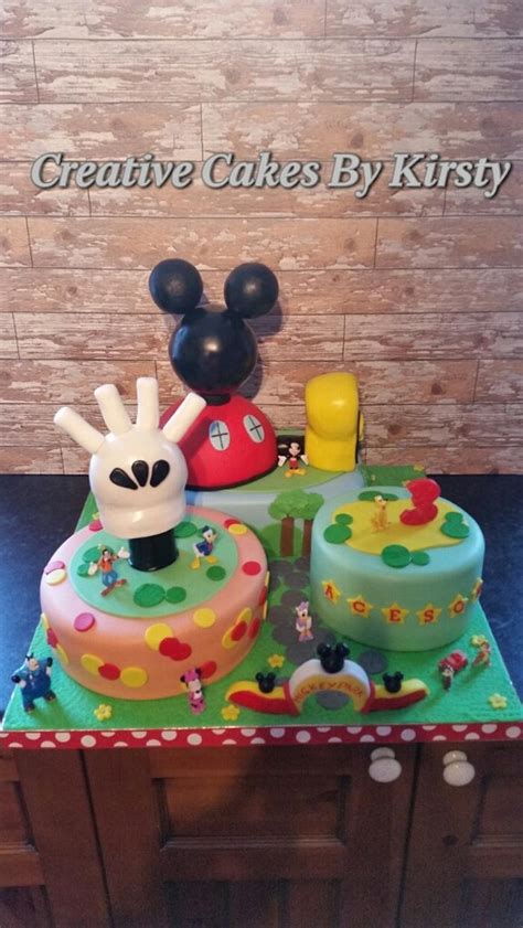 Mickey mouse clubhouse cake - Decorated Cake by Kirsty - CakesDecor