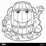 Funny keg coloring Page Illustration Stock Vector Image & Art  Alamy sketch template