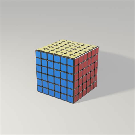 Rubiks Cube 6x6 3D model | CGTrader