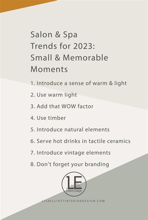 Salon Trends for 2023: Small & Memorable Moments – Lisa Elliott ...