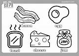 Coloring Pages Breakfast Food  Printable sketch template