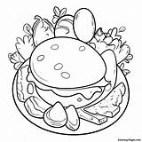 Colorful Green Eggs And Ham Scene Coloring Page  Pagescom sketch template