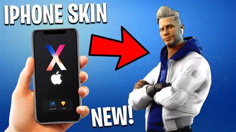 the New IPHONE EXCLUSIVE SKIN in Fortnite (Exclusive IPHONE SKIN) - YouTube