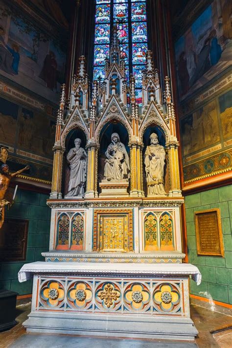 Interior Of St. Vitus Cathedral At Prague Castle, Czech Republic Editorial Image - Image of ...