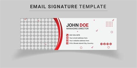 Email Signature Templates 10064323 Vector Art at Vecteezy