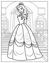 24 Belle Coloring Pages Free PDF Printables sketch template