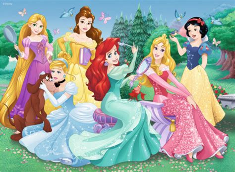 Cinderella, Ariel, Aurora, Snow White, Belle and Rapunzel Disney Princesses | Disney princess ...