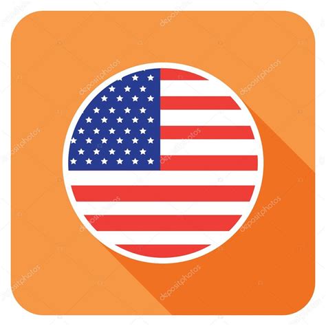 Usa Flag Icon Flat #245479 - Free Icons Library