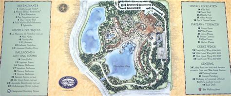 Resort Map | Loews Portofino Bay Hotel at Universal Orlando | Florida