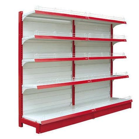 Mild steel with powder coated Grocery Display Rack, 6 Shelves, Size: 15 ...