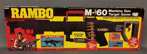 Vintage 1980's M60 Rambo Machine Gun Rifle Toy by Arco - Complete in ...