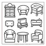 Free Printable Furniture Coloring Pages For Kids  Art & Craft sketch template