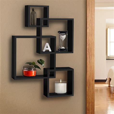 4 Cube Decorative Floating Wall Mounted Shelf Display Storage Home ...