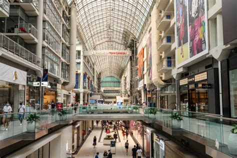 Interior of CF Toronto Eaton Centre. Ontario, Canada Editorial ...