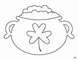 Pot Of Gold Templates & Coloring Pages  33 Printabulls sketch template