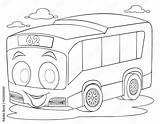 Cartoon city bus For coloring Page Stock Vector  Adobe sketch template