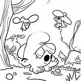 Smurf Village Coloring Page  Pagescom sketch template
