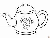 Printable Teapot Coloring Pages Free For Kids And Adults sketch template