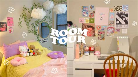 ROOM TOUR // cute & colorful aesthetic 🌙 - YouTube