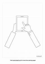 Free Tablet Coloring Page  Printables Kidadl sketch template