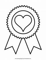 Ribbon Printable Award Template Place Clipart Ribbons Medal 1st Drawing  sketch template