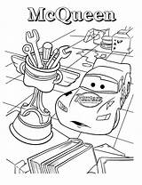 Lightning Mcqueen Coloring Printable sketch template