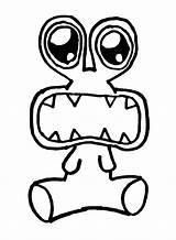 Rainbow Friends Coloring Pages Pink  Free Printable Templates sketch template