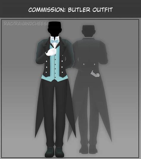 Butler Outfit [Commission] by RavAndCheese on DeviantArt