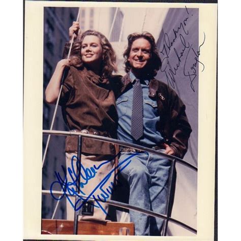 Kathleen Turner/Michael Douglas signed photograph