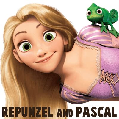 How to Draw Rapunzel and Pascal from Tangled with Easy Step by Step ...