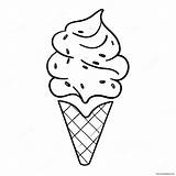 Ice Cream Cone Coloring Page 29964 23673 sketch template