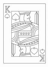 King Of Spade coloring Sheet  Hearts playing cards Playing sketch template