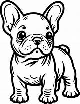 Free Printable French Bulldog Puppy Coloring Page For Kids And Adults sketch template
