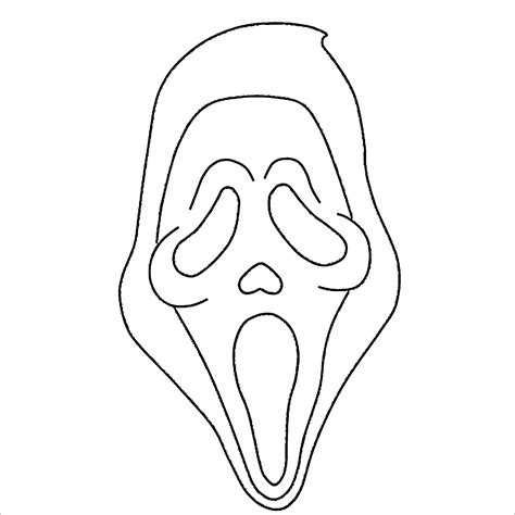 Scream Mask Drawing