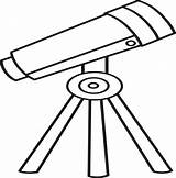 Telescope Isolated Coloring Page For Kids 10993670 Vector Art At Vecteezy sketch template