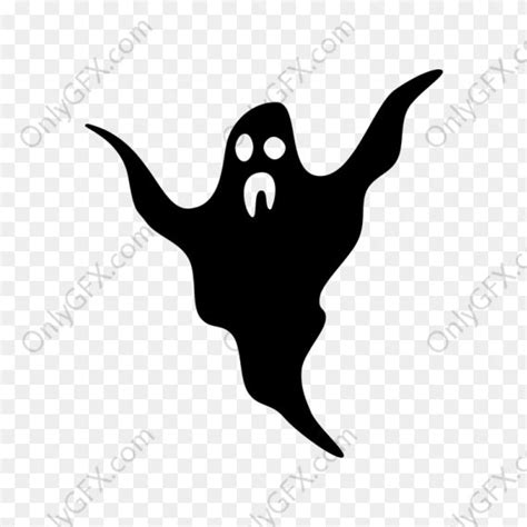 Halloween Ghost Silhouette (PNG Transparent) | OnlyGFX.com