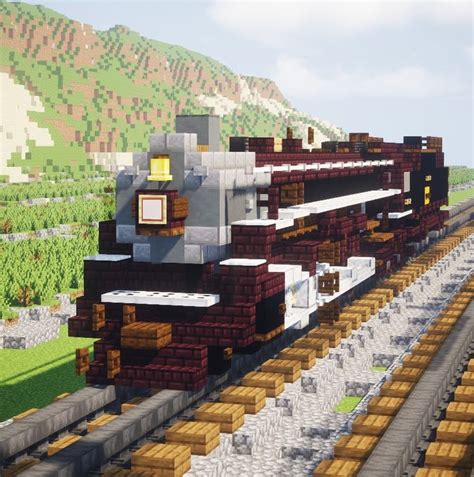 Steam Train | Minecraft blueprints, Minecraft projects, Minecraft architecture