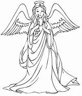 Angel Coloring Pages – Printable FREE sketch template