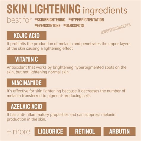 Skin lightening ingredients : Skincare_Addiction