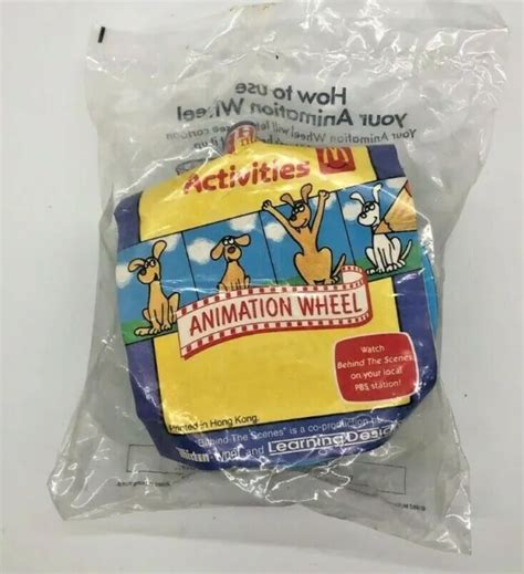 MCDONALD'S BEHIND THE Scenes Activities Animation Wheel Happy Meal Toy ...