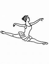 Coloring Jazz Dance Ballerina Printable Library Clipart Colouring  sketch template
