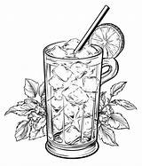 Iced Tea Coloring Pages sketch template
