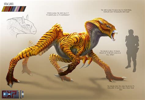 Irikari Creature Concept Sheet (OC) : r/ImaginaryMonsters