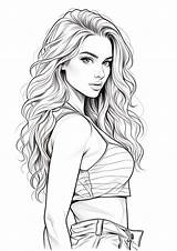 Creative Girl Coloring Pages  Free Sheets In 2024 sketch template
