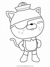 Kwazii Cat Octonauts Coloring Page For Kids  Free Printable sketch template