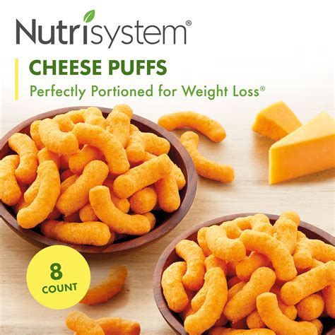 Nutrisystem Cheese Puffs (8 ct Pack) - Delicious, Diet Friendly Snacks Perfectly Portioned For ...